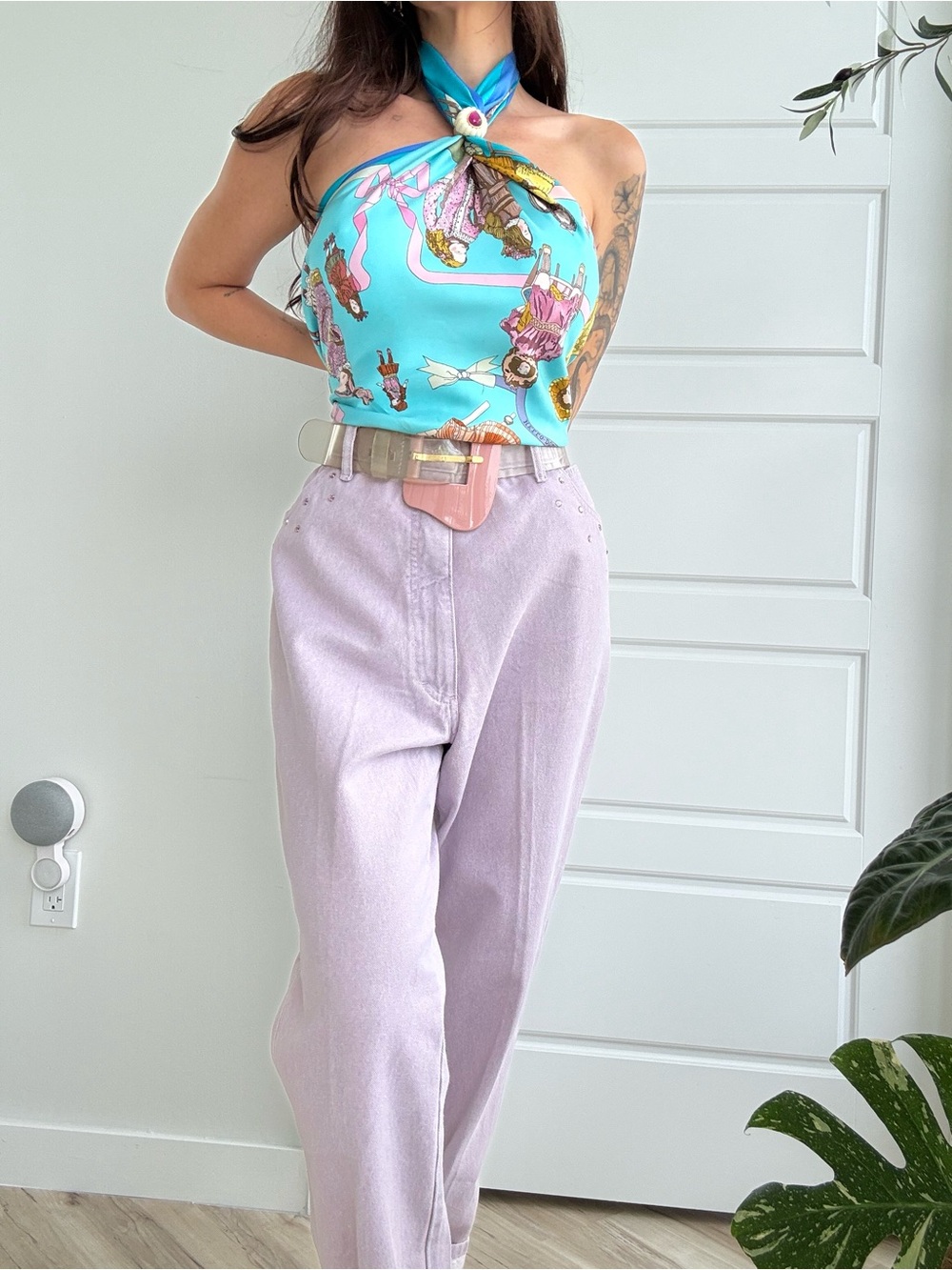 Deadstock VTG 80s Cache Lavender Pants